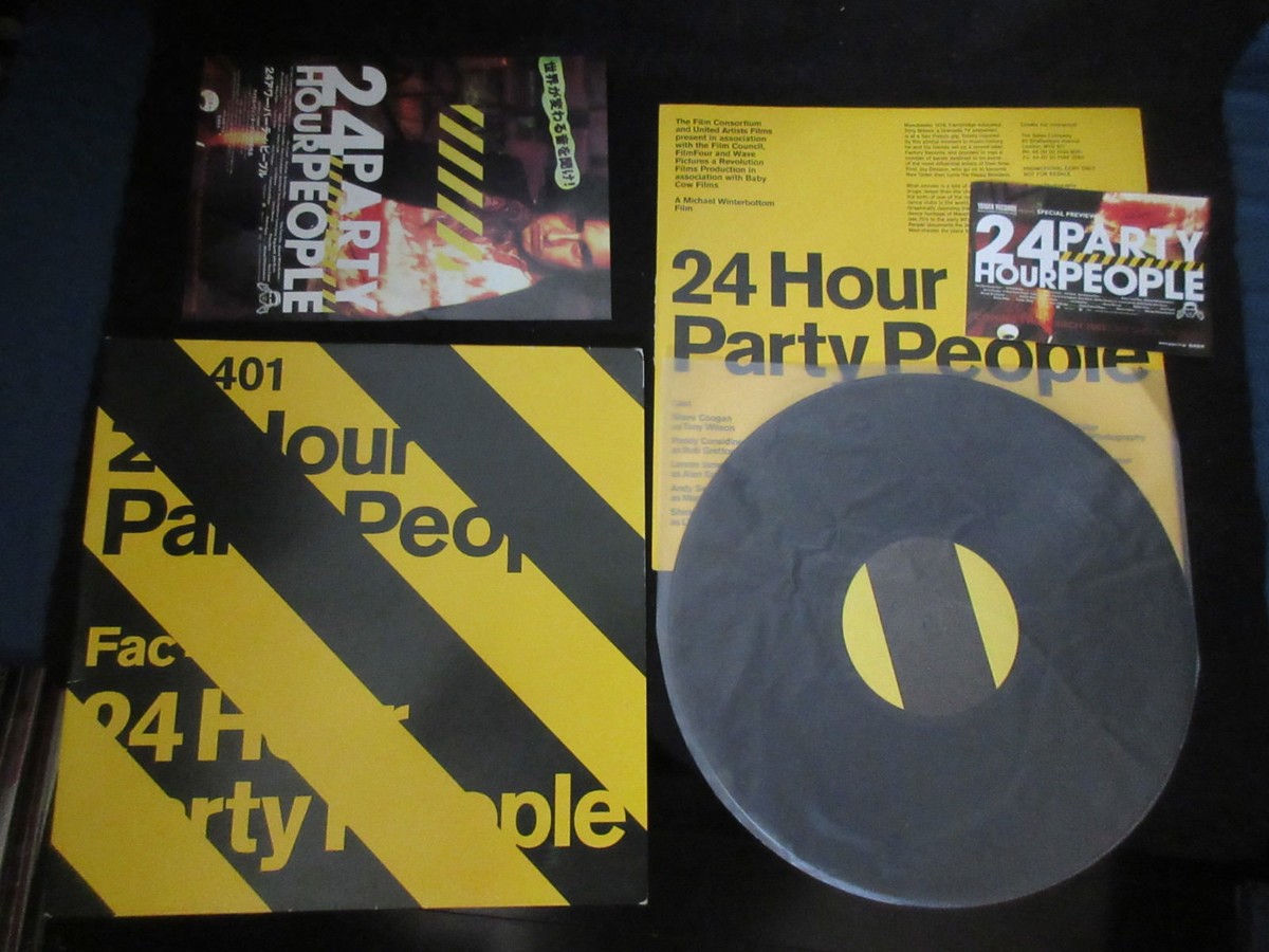 24 Hour Party People Fac 401 Promo Vinyl 12 inch w Flyer Joy