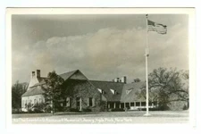 Rare 1940s Franklin D. Roosevelt Memorial Library Hyde Park REAL PHOTO Postcard!