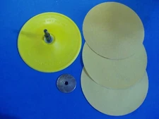 5" UNIVERSAL SANDING DISC BACKER PAD WITH 3 SANDING DISCS PSA STICK ON DISCS