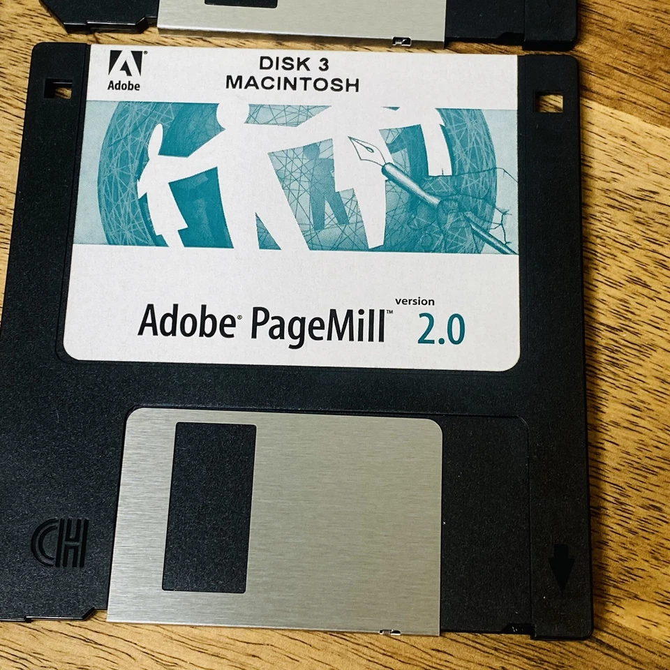 Adobe Pagemill Version 2.0 for Mac Macintosh Vtg Software 3 Disks 1 2 & 3 - Image 4 of 4