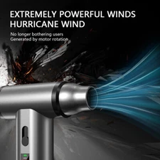 Adjustable 110000RPM Blower Jet Fan Turbo Air Duster Brushless Motor Cleaner