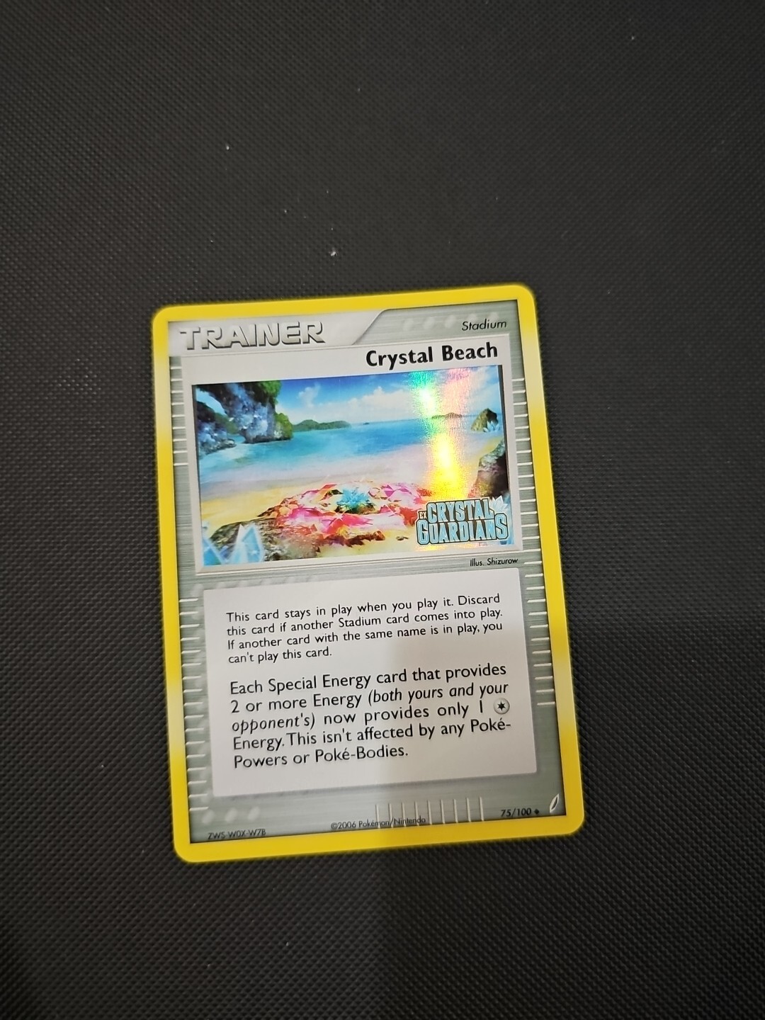 Pokémon TCG Crystal Beach EX Crystal Guardians 75/100 Reverse Holo Uncommon