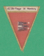 YOSMA  G.M.B.H.  OF  GERMANY -  SILK  FLAG  CARD  -  HAMBURG  -  1930's