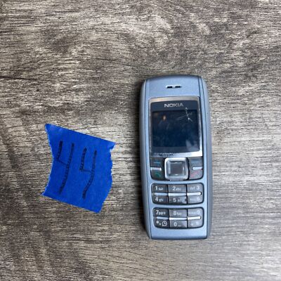 Nokia 1600 Bar Cellular Phone Gray Dual-Band Display Single