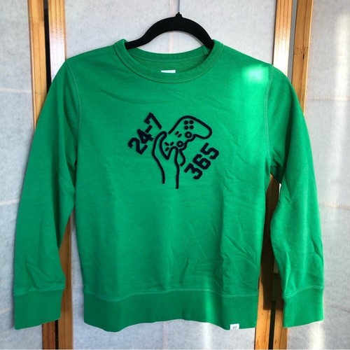 Two Kids Gap Boys sz M Gamer Crew Neck Sweaters - Picture 7 of 12