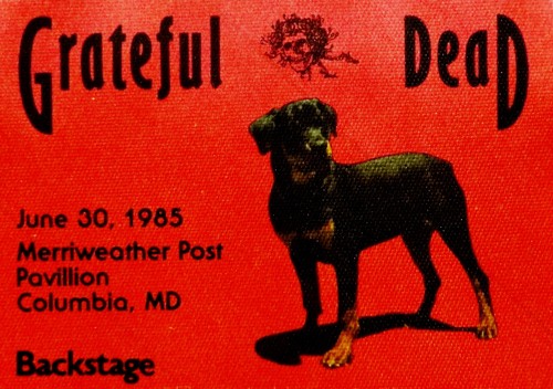 Grateful Dead Backstage Pass Merriweather Post Maryland MD 1985 30/06/85 7/1/85 - Imagen 5 de 12