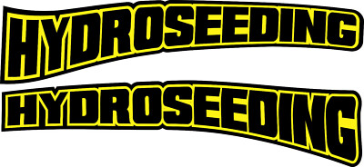 Hydroseeding Landscaping Decals lawn grass hydroseeder graphics dump truck seed