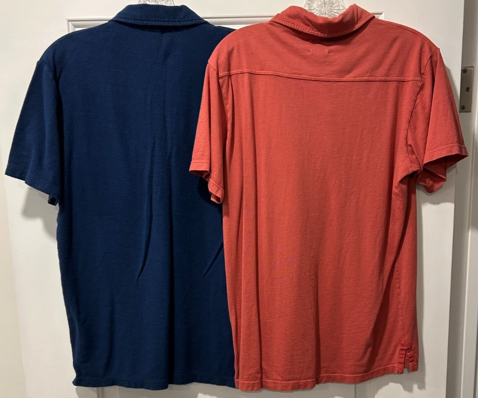 Para Hombres AG Jeans Polo Lote de 2 Camisas Adriano Goldschmied Talla Mediana Foto 2 de 4