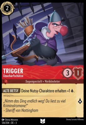 Trigger - Unscharfschütze 3INK-126 Uncommon Die Tintenlande Lorcana
