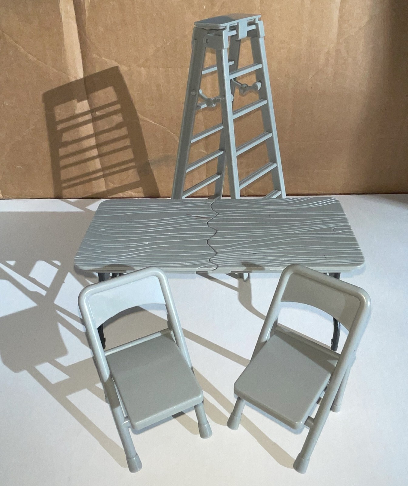 WWE Wrestling Figure Accessories Ladder,  Chairs, Breakable Table Used Condition