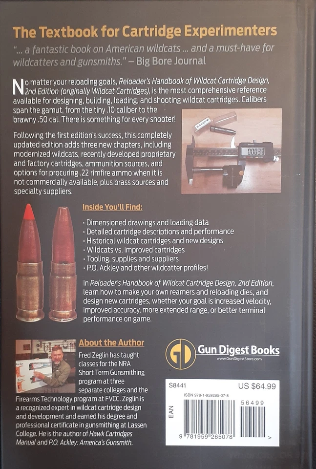 Reloader's Handbook of Wildcat Cartridge Design Foto 2 de 3