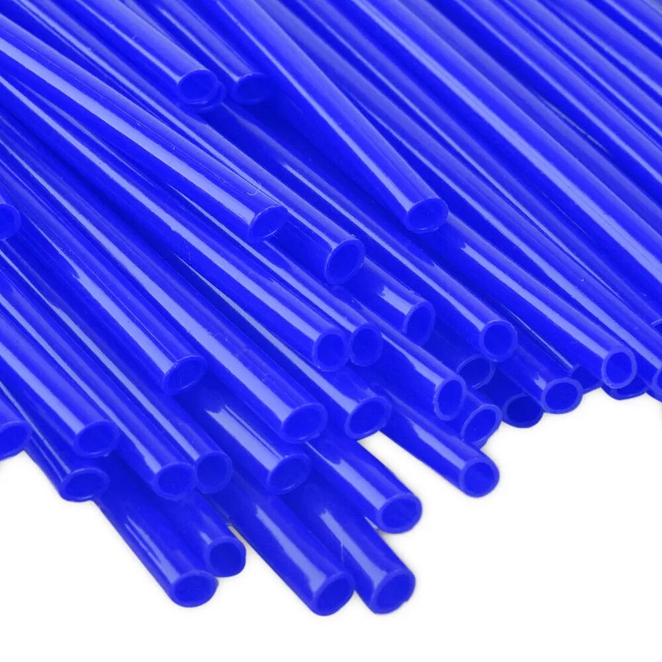 72pcs Deep Blue Wheel Spoke Wraps Rim Covers Skins Fit for Dirt Bikes