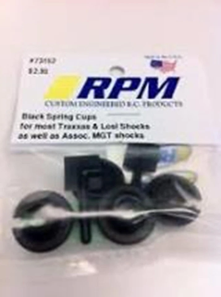 RPM Spring Cups Lower Black Traxxas Nitro Slash/Rally 4x4  RPM73152 - Image 2 of 2