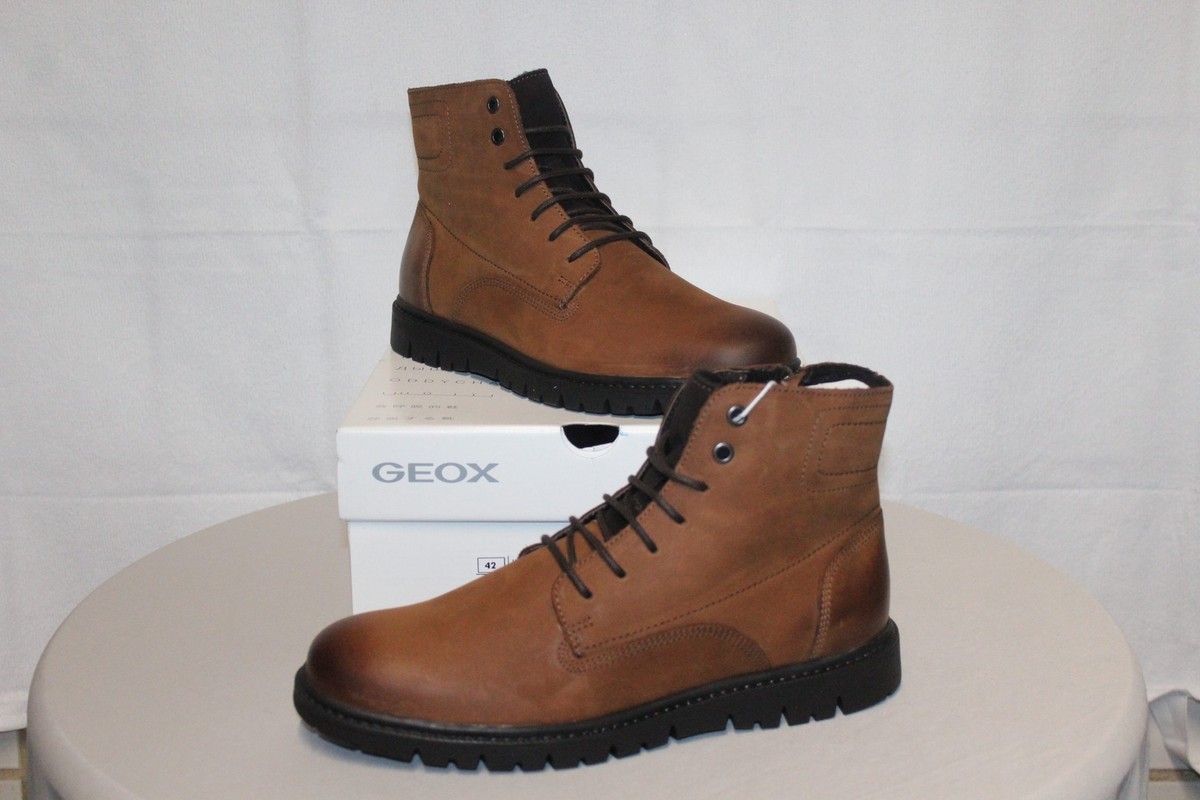 Geox Herren U Ghiacciaio D Ankle Boot – Mit Filzfutter, Spitzen & Reißverschluss