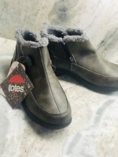 Shipn24hours. Totes Womens Adult Waterproof Winter Ankle Gray Boots Size 7.