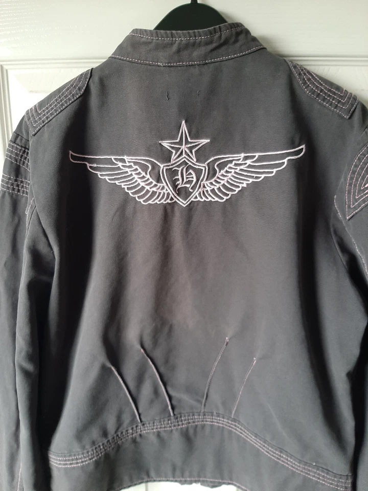 VGC Ladies Flying jacket Coat Blazer size 4 UK 12/14 HTF:  Henley's Grey  - Image 2 of 4