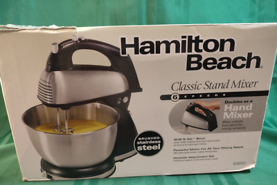 New  Hamilton Beach 64650 Stand or Hand Mixer w/ lightly damaged Box