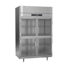 Victory RS-2D-S1-HG-HC 52" 2-Section Reach-In Refrigerator w/ 4 Glass Swing H...