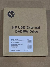 New HP External USB DVD RW DVDRW GP70N Drive Read Write F2B56AA
