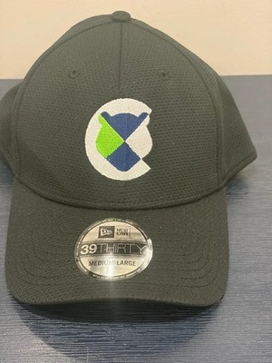 New Era 39THIRTY CubX Black Stretch Fit Hat Cap M/L Corporate