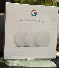 Google Nest Temperature Sensor 3 Pack New Sealed For Nest Thermostat Smart Home