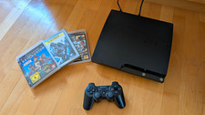 Sony PlayStation 3 Slim 120GB Schwarz PAL 1080p Wi-Fi mit Controller & Spielen