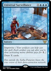 Universal Surveillance 017/038 Rare Commander: Kamigawa: Neon Dynasty