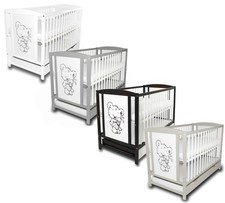 Lettino per Bambini Orso 120x60 con Cassetto - Legno - senza materasso
