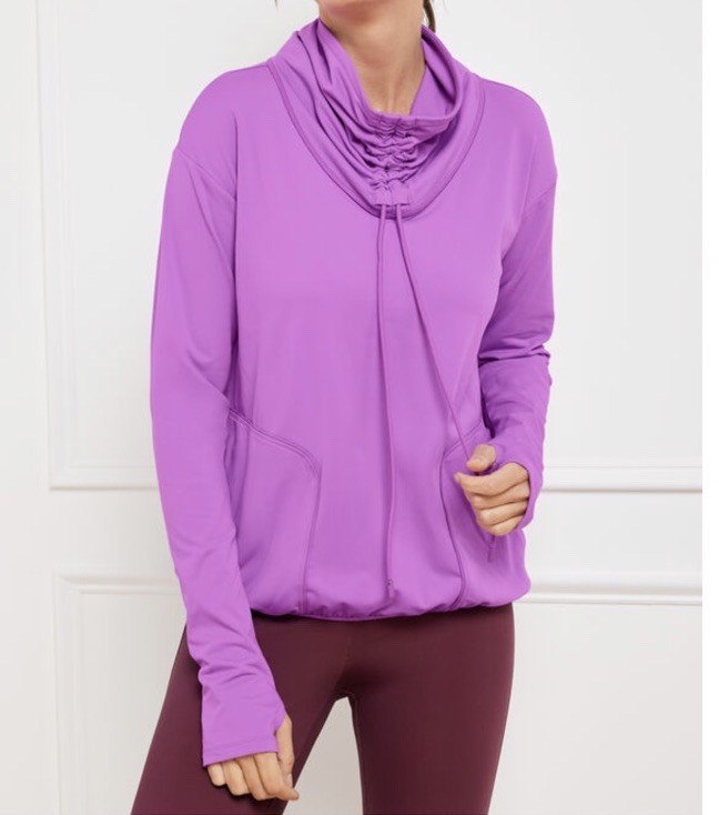 T by Talbots Performance Interlock Drawstring Pul… - image 1