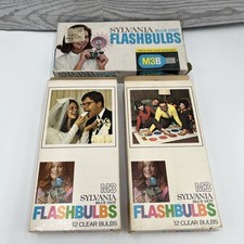 3-Pack Bundle Sylvania Blue Dot M3 Flashbulbs Vintage Photography Lighting.