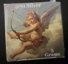 Pan Silver 5gm Silver (.999) Bar Cupid Angel (Ser #0044  of 1,000)