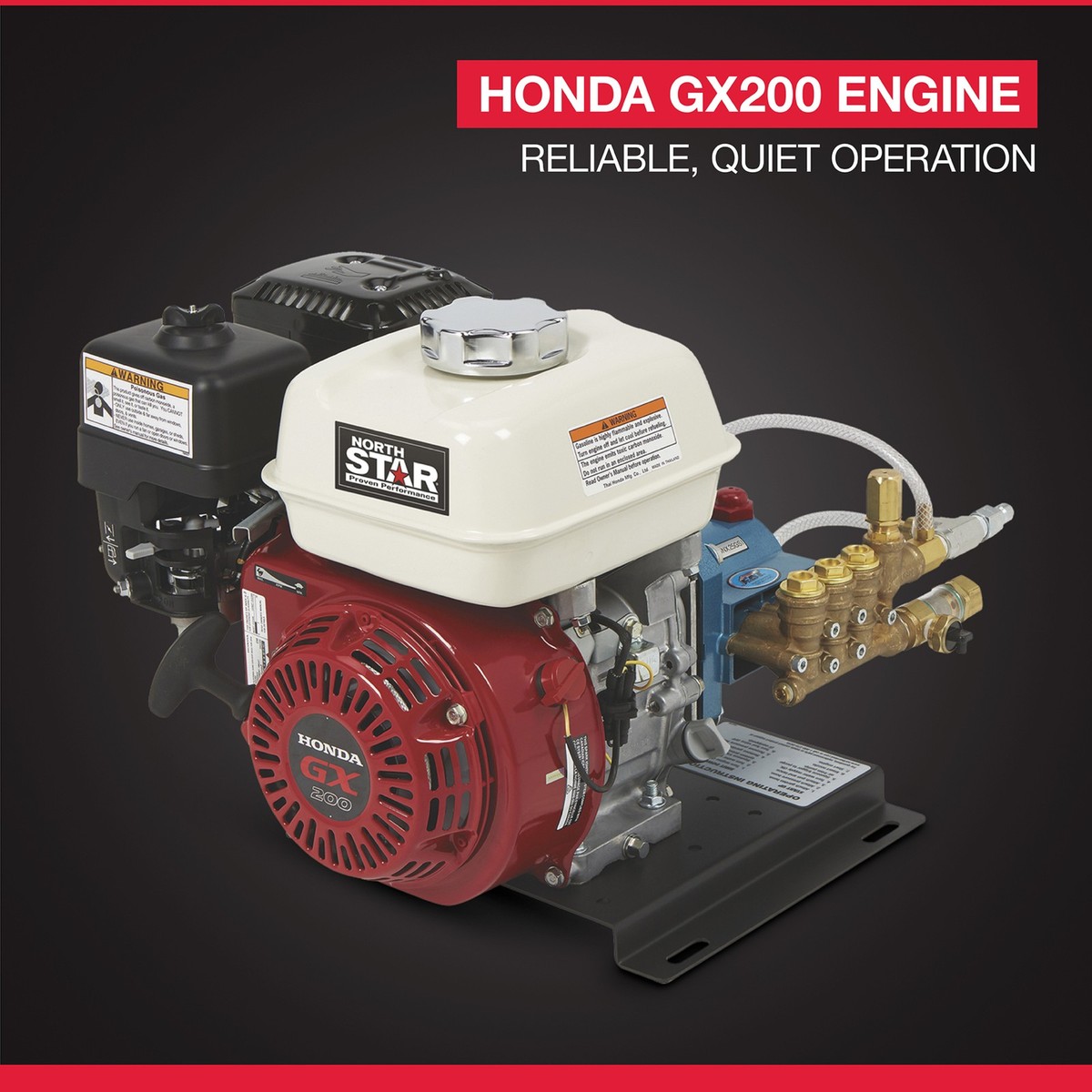 ※T※ NorthStar Pressure Washer Kit with Honda GX200 Engine, 3300