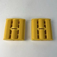 VINTAGE TRICYCLE PEDALS YELLOW 7/16" ID FITS ELGIN COLSON MURRAY HUFFY AMF NOS