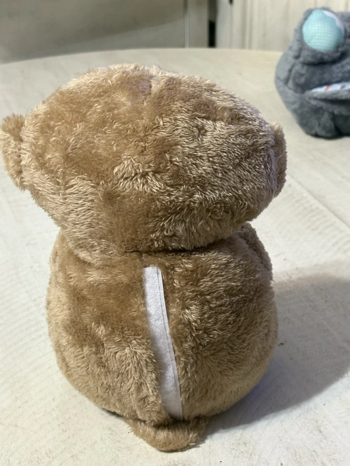 Juguete de abrazo de nutria de felpa marrón - Animal de peluche con ojos cerrados, suave y tierno Foto 4 de 4