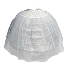 Bridal Dress Slip Long 110 Cm Six-Hoop Crinoline Transparent Tulle