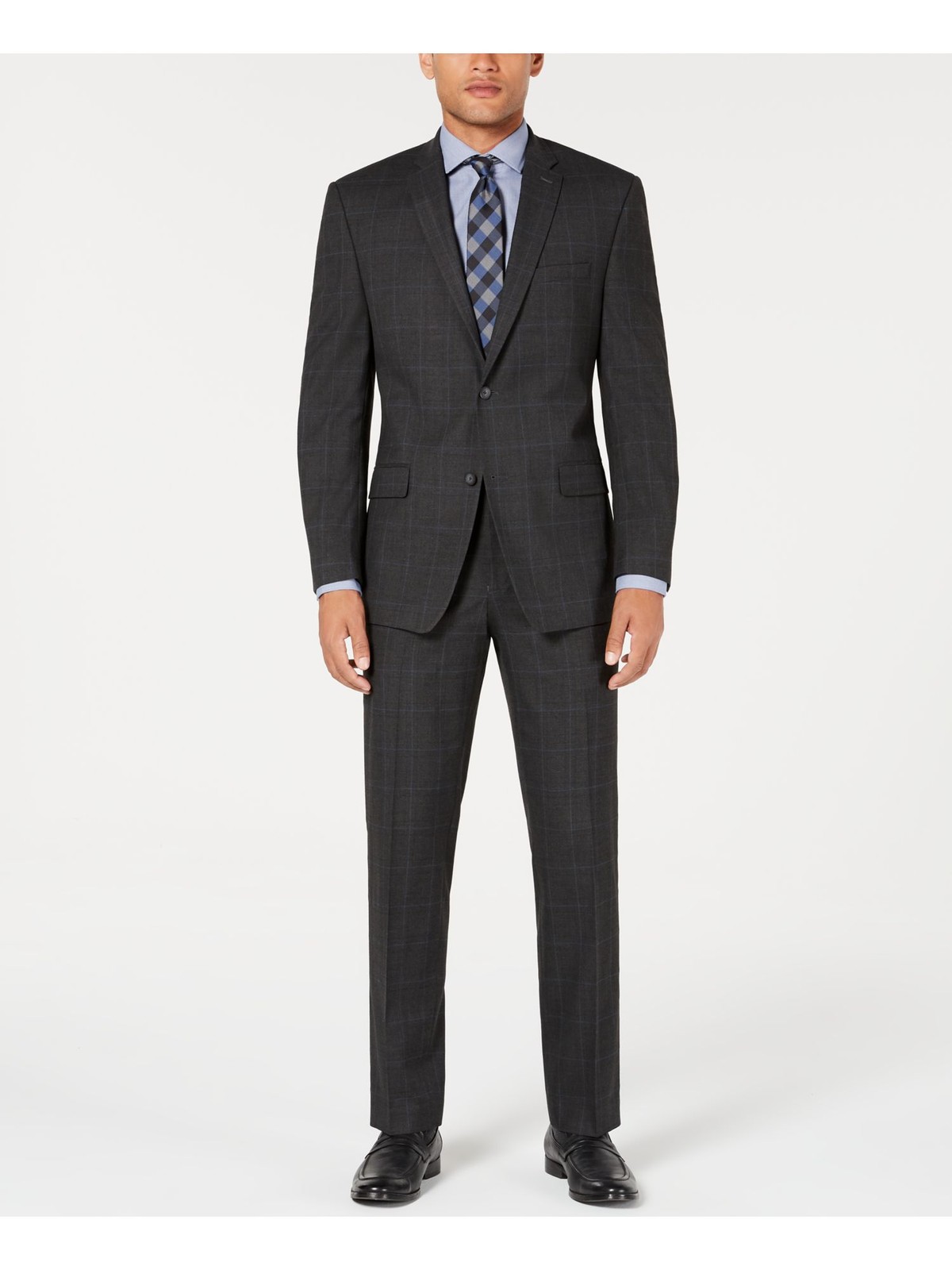 MARC NEW YORK Мужской серый пиджак в клетку 35W X 32L 5590₽