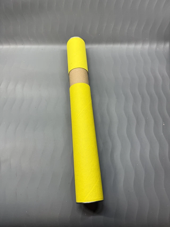 12 pack of 12.75 x 1.75 yellow mailing tubs, sturdy protection,posters,art shi.. - Image 2 of 4