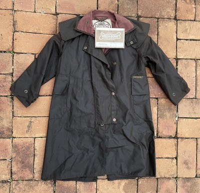 Driza-bone Riding Coat - Oilskin Duster   Made Australia - Yth Sz 4 6  NEWwTags