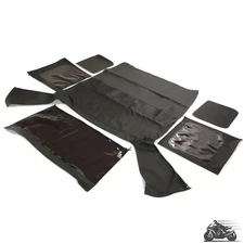 For Jeep Wrangler YJ 1987-95 Soft Top 2DR Black w/Plastic Windows Replacement