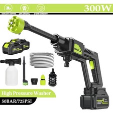 Portable Cordless Electric High Pressure Water Spray Gun Car Washer Cleaner Tool