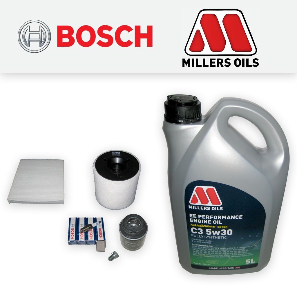 SERVICE KIT for AUDI A1 1.2 TFSI OIL AIR CABIN FILTERS PLUGS +EE OIL (2010-2010)