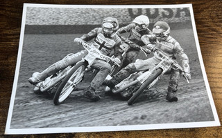 HENKA GUSTAFSSON KELVIN TATUM & ZDENEK TESAR 7 x 5" M SPEEDWAY PHOTO