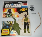 100% Complete 1987 Cobra Croc Master v1 Figure Vintage G.I. GI Joe 3.75 ARAH Lot
