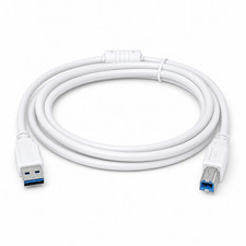 Câble de données USB A-B à utiliser avec Canon PIXMA TS7650i 1,5 m blanc