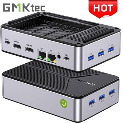 GMKtec Mini PC NAS Intel N150 12GB RAM 64GB EMMC 0TB/ 2TB M.2 SSD