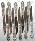 (10) Reed & Barton Francis I Dinner Knives with Sterling Silver Handles