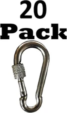 20 Large Sleep EZ Snap Hook Spring Clips Carabiner 2 3/4"