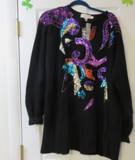 VENEZIA SWEATER PLUS SIZE 26/28 HOLIDAY PARTY SWEATER PRE-OWNED