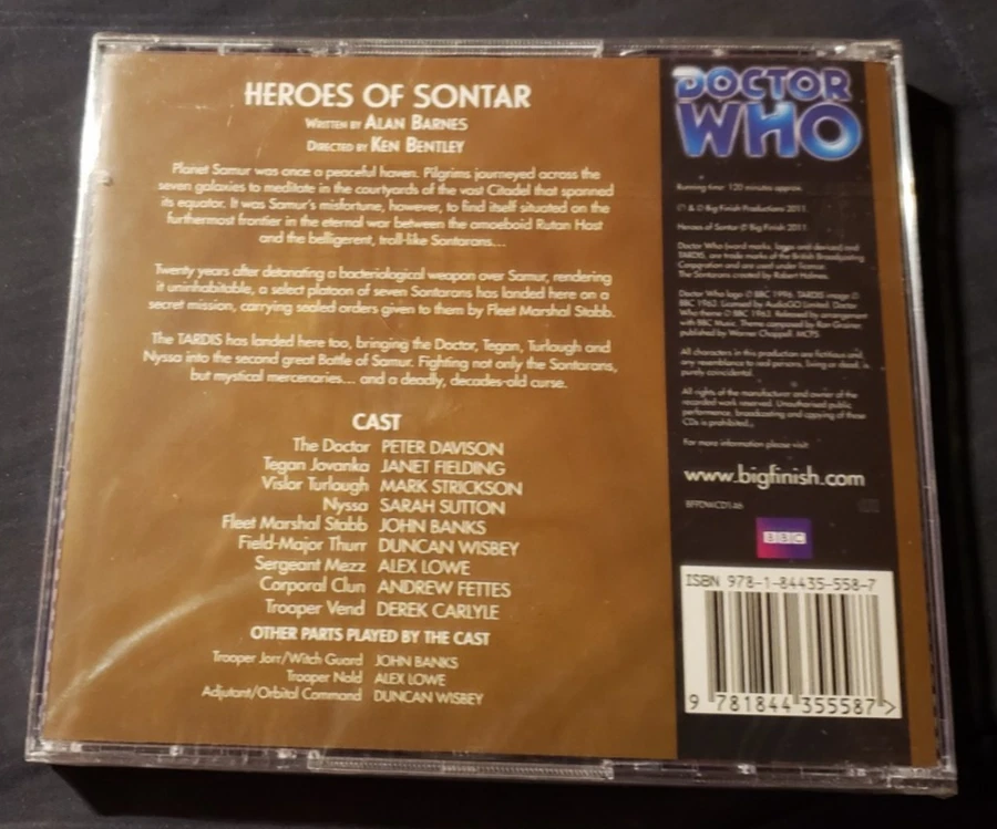 Doctor Who Main Range #146 Heroes of Sontar Big Finish Audio CD SEALED NEW - Imagem 2 de 2