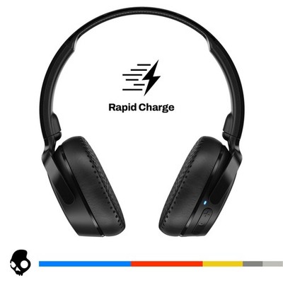 Skullcandy Riff Wireless XT 2 Foldable On-Ear Headphones with Microphone Black